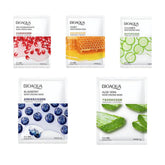 Bioaqua Moisturizing Sheet Mask Set – Hydrating and Brightening Facial Skin Care Pack 125g