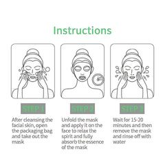 Bioaqua Moisturizing Sheet Mask Set – Hydrating and Brightening Facial Skin Care Pack 125g