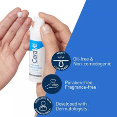CeraVe Hydrating Hyaluronic Acid Serum – Barrier Restoring and Moisture Locking Face Serum 30mL