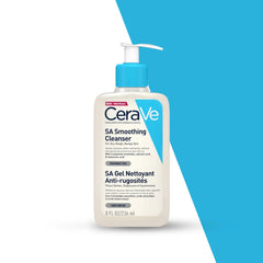 CeraVe SA Smoothing Cleanser For Dry Rough Bumpy Skin – Fragrance Free Salicylic Acid Exfoliating Face Wash 236mL