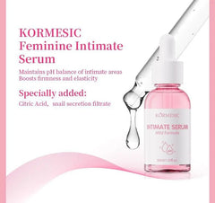 KORMESIC Intimate Serum – Antimicrobial Moisturizing and Whitening pH Balanced Mild Formula Vaginal Care Skin Treatment 30mL