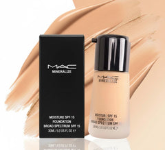 MAC Mineralize Moisture SPF 15 Foundation - Hydrating Liquid Makeup Base 30mL