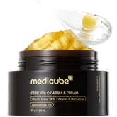 Medicube Deep Vita C Capsule Cream – Brightening Niacinamide 5% Vitamin C Dark Spot Facial Moisturizer 55g