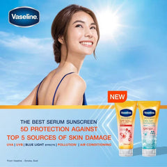 Vaseline Healthy Bright Daily Protection & Brightening Serum SPF 50+ PA++++ – High UV Defense Non Greasy Body Sunscreen 300mL
