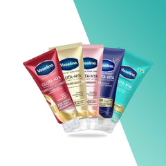 Vaseline Healthy Bright Gluta-Hya Serum Burst Lotion Set – Brightening and Hydrating Body Moisturizer Assortment 300mL