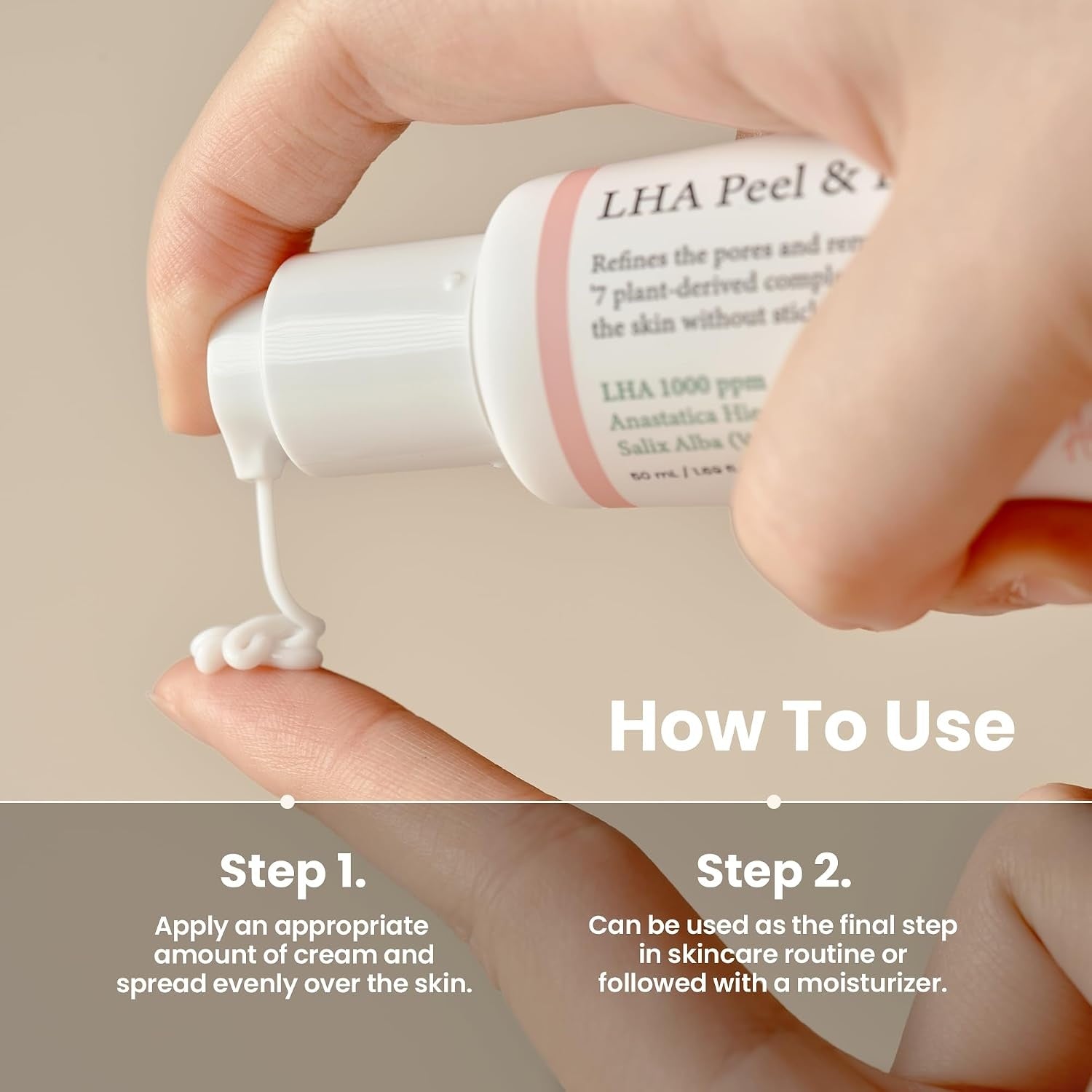 AXIS-Y LHA Peel & Fill Pore Balancing Cream – Exfoliating Sebum Control Hydrating Smooth Skin Face Moisturizer 50mL