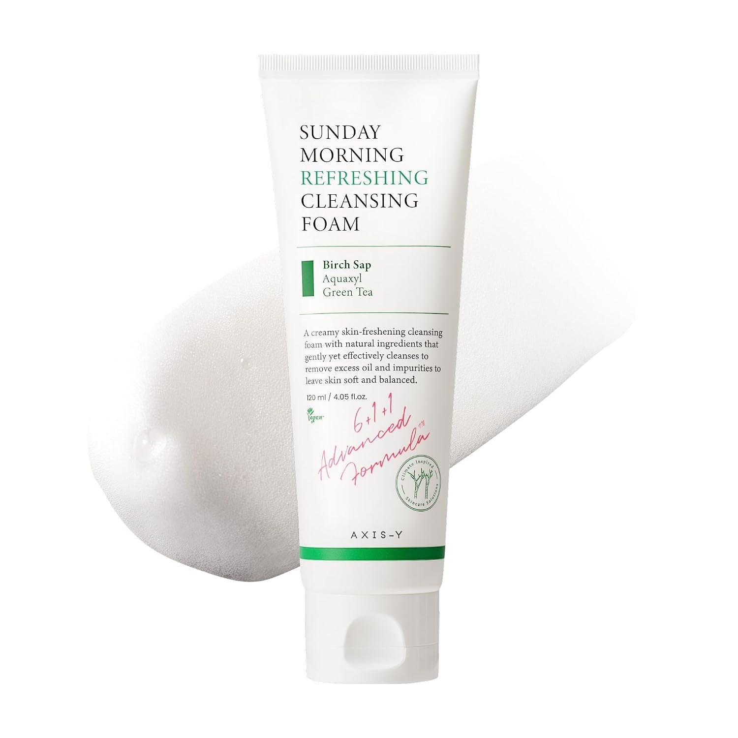 AXIS-Y Sunday Morning Refreshing Cleansing Foam – Gentle Hydrating Ph Balancing Facial Cleanser 120mL