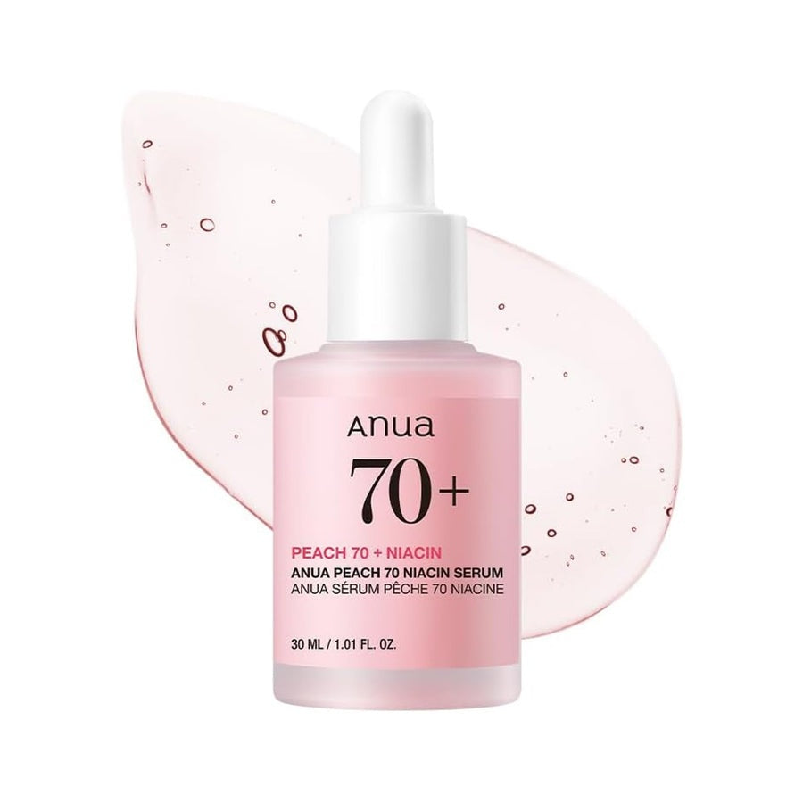 Anua Peach 70 Niacin Serum 70+ – Brightening Hydrating Dark Spot Care Facial Skin Treatment 30mL