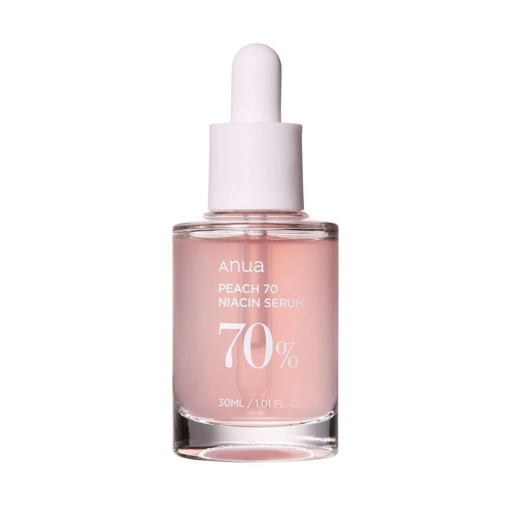 Anua Peach 70 Niacin Serum – Glass Skin Brightening and Pore Refining Face Serum 30mL