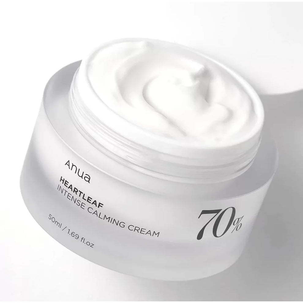Anua Heartleaf 70 Intense Calming Cream – Deep Hydration and Redness Relief Daily Face Moisturizer 50mL