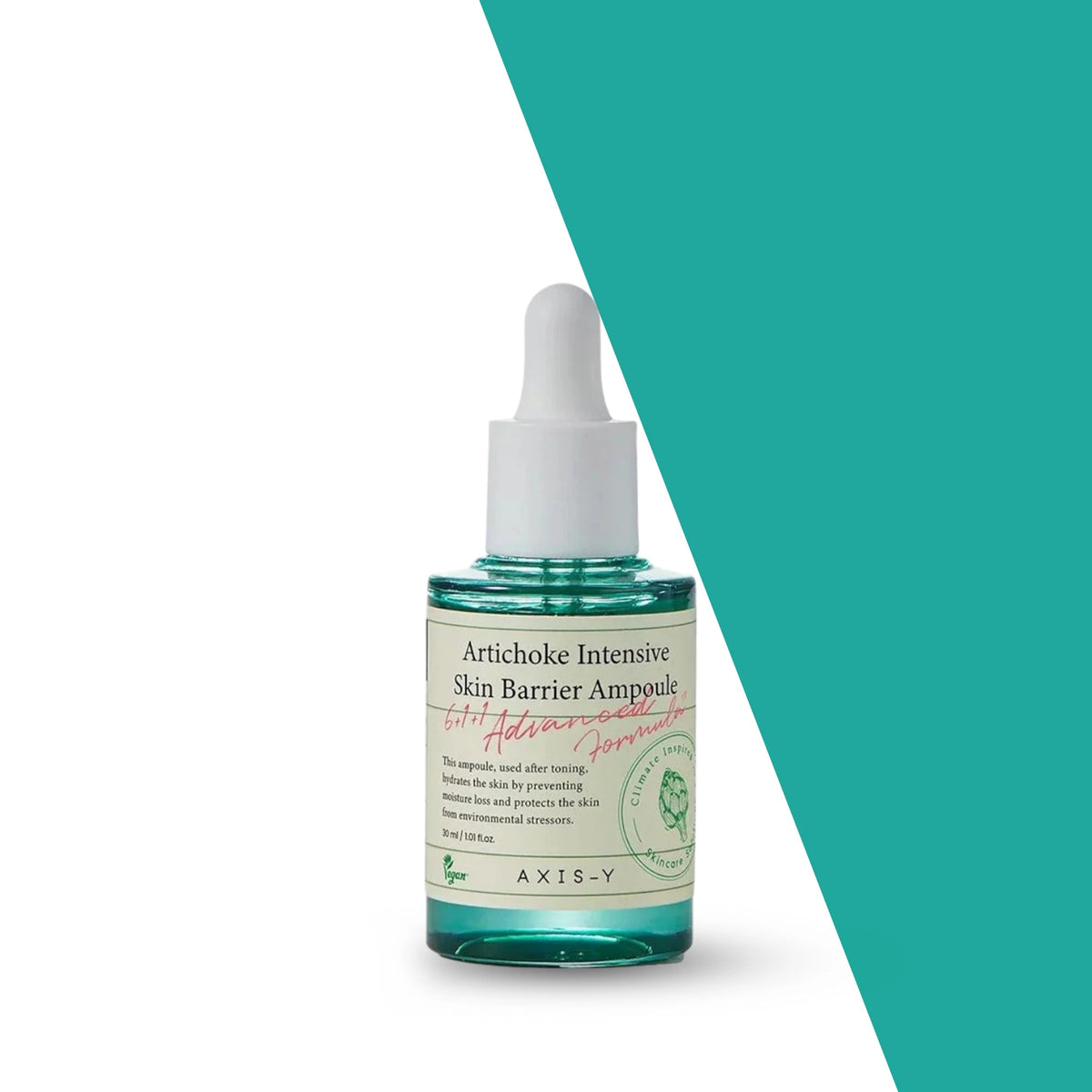 Axis-Y Artichoke Intensive Skin Barrier Ampoule – Deep Hydration and Soothing Redness Relief Face Serum 30mL