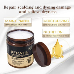 Brazil Nut Keratin Hair Care Balance Hair Mask – Deep Conditioning Repair for Damaged Coarse Hair Treatment 1000mL