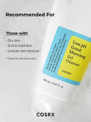 COSRX Low pH Good Morning Gel Cleanser – Gentle Hydrating and Blemish Control Facial Cleanser 150mL