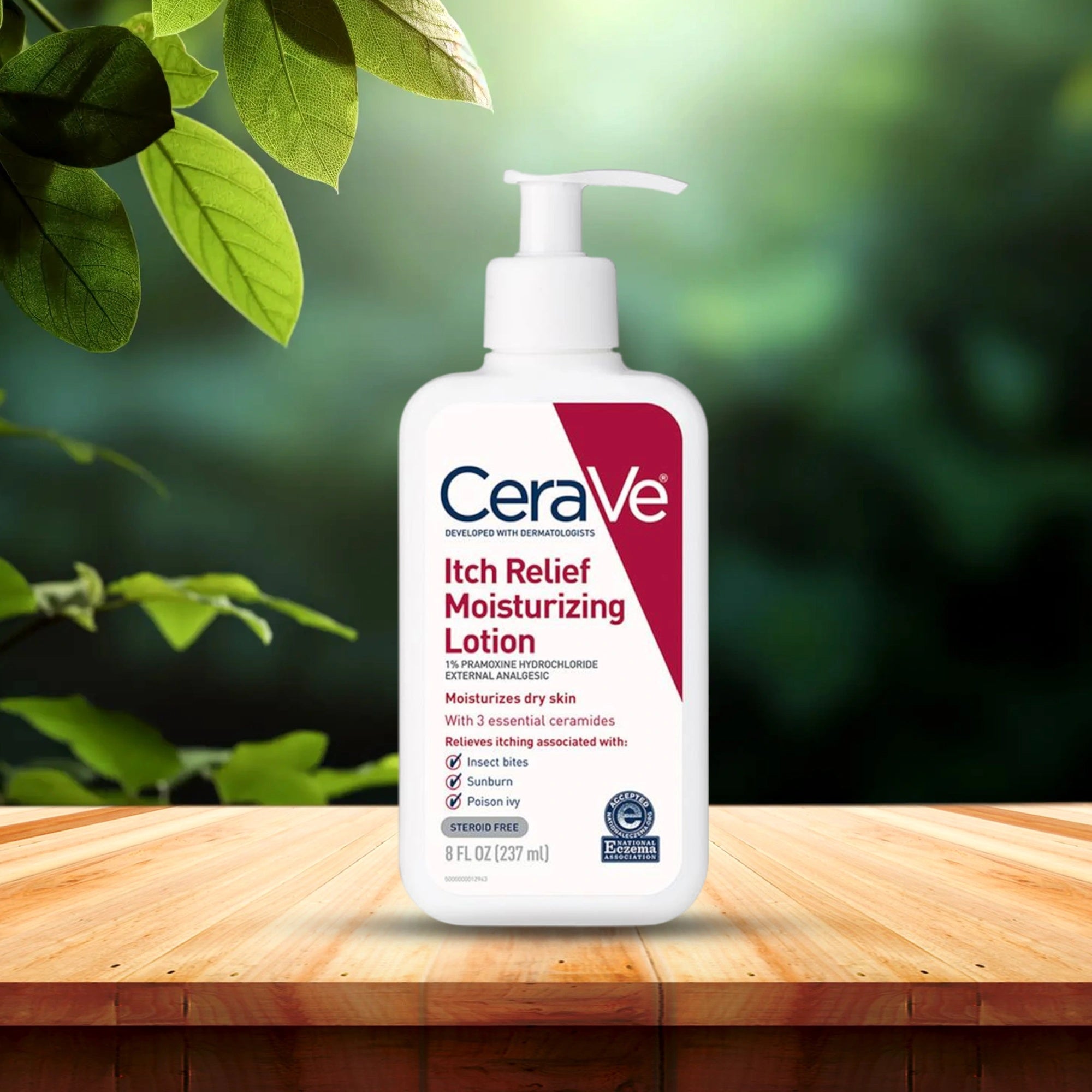 CeraVe Itch Relief Moisturizing Lotion – Pramoxine Hydrochloride Anti Itch Sensitive Skin Body Cream 237mL