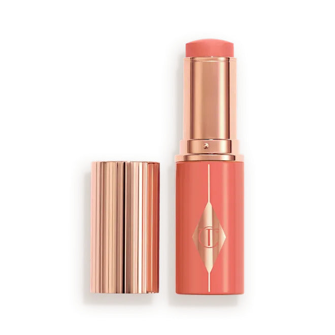 Charlotte Tilbury Unreal Blush Healthy Glow Stick – Hydrating Luminous Lip and Cheek Cream Makeup 9g