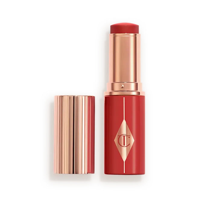 Charlotte Tilbury Unreal Blush Healthy Glow Stick – Hydrating Luminous Lip and Cheek Cream Makeup 9g