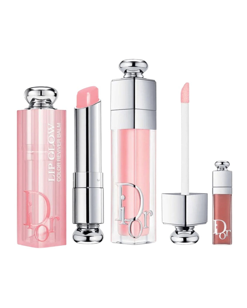 Dior Addict Natural Glow Lip Essentials Set - 3 Piece Hydrating Plumping Trio