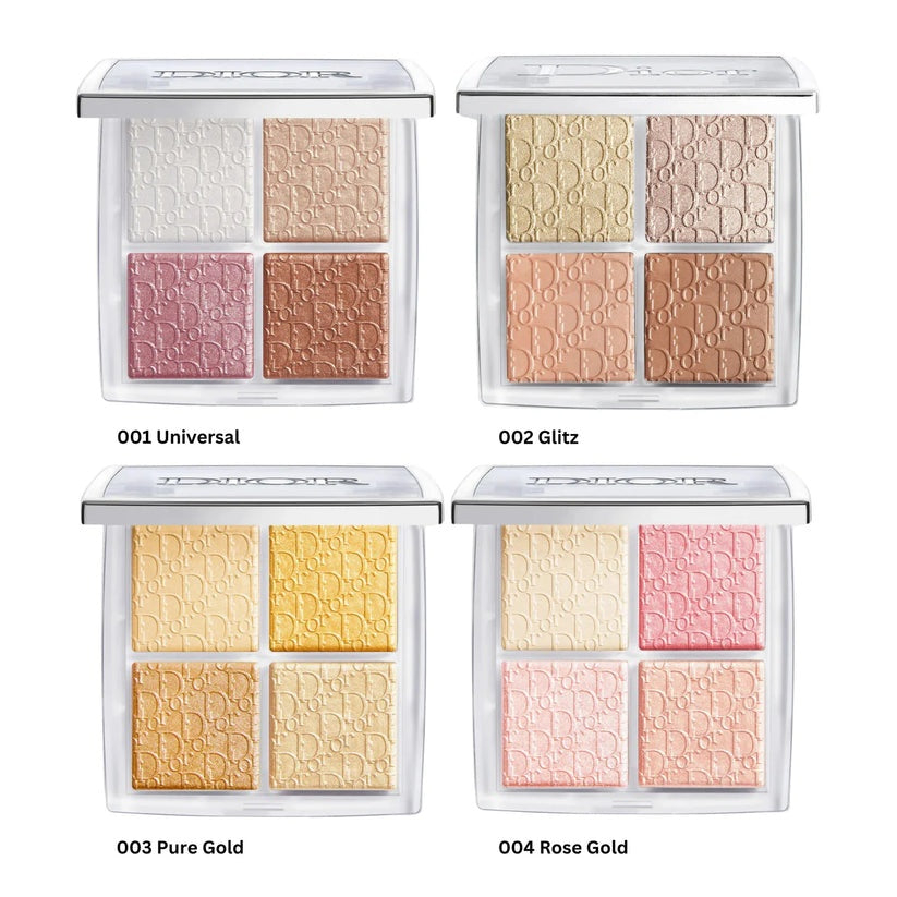 Dior Backstage Glow Face Palette - Professional Shimmer Blush and Highlighter Quad 10g