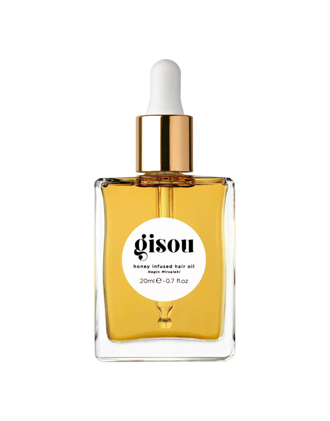 Gisou Honey Infused Hair Oil – Negin Mirsalehi Nourishing Deep Hydration Glossy Finish Hair Treatment 20mL