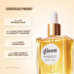 Gisou Honey Infused Hair Oil – Negin Mirsalehi Nourishing Deep Hydration Glossy Finish Hair Treatment 20mL