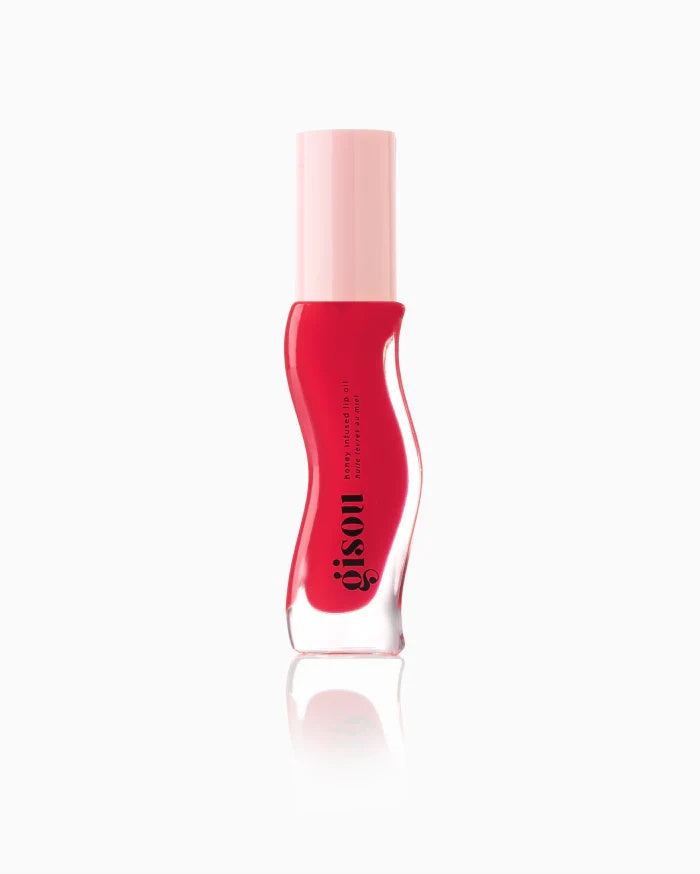 Gisou Honey Infused Lip Oil - Hydrating High-Shine Nourishing Treatment 8mL