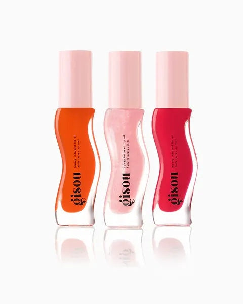 Gisou Honey Infused Lip Oil - Hydrating High-Shine Nourishing Treatment 8mL