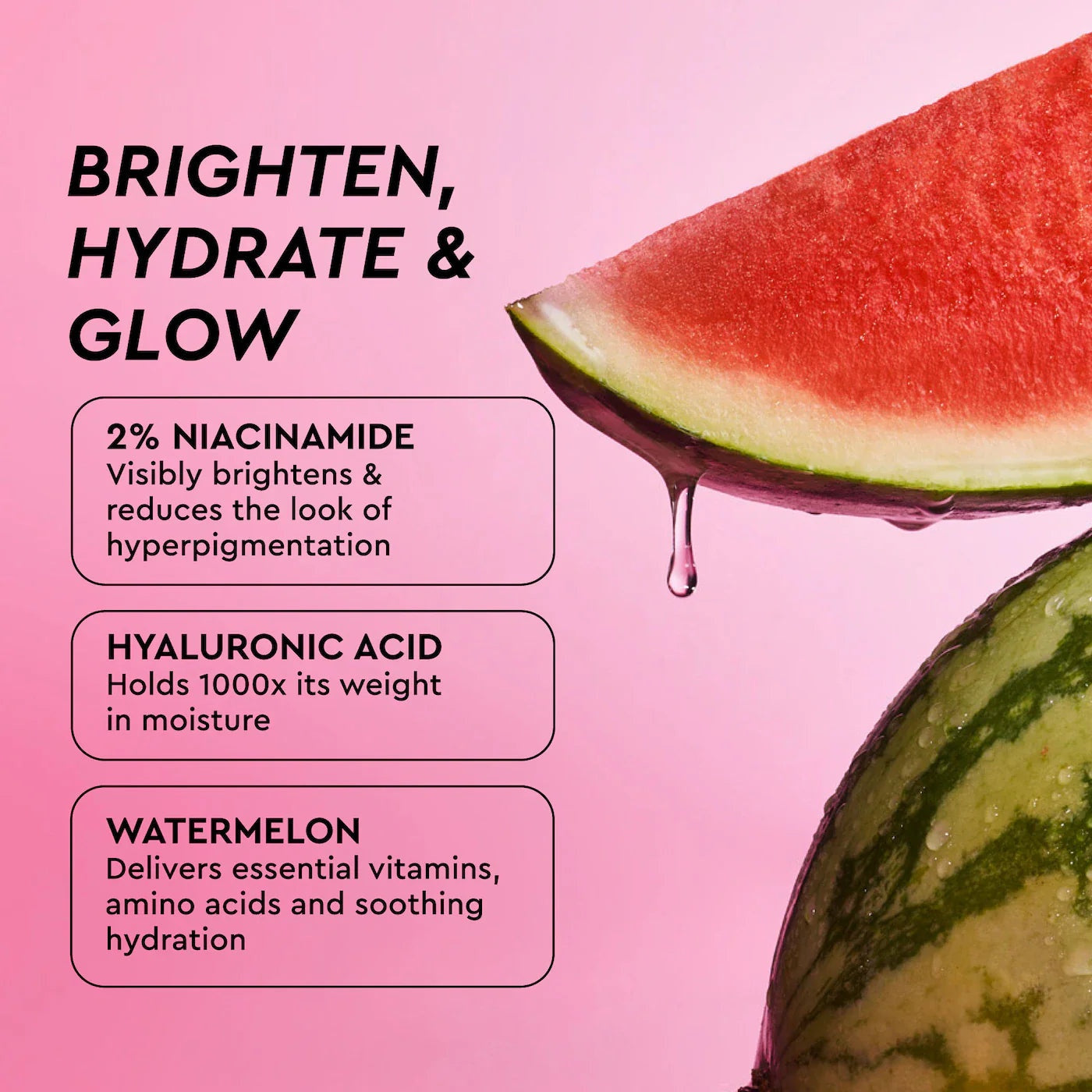 Glow Recipe Watermelon Glow Niacinamide Dew Drops – Ultimate Glow Brightening Facial Serum 40mL