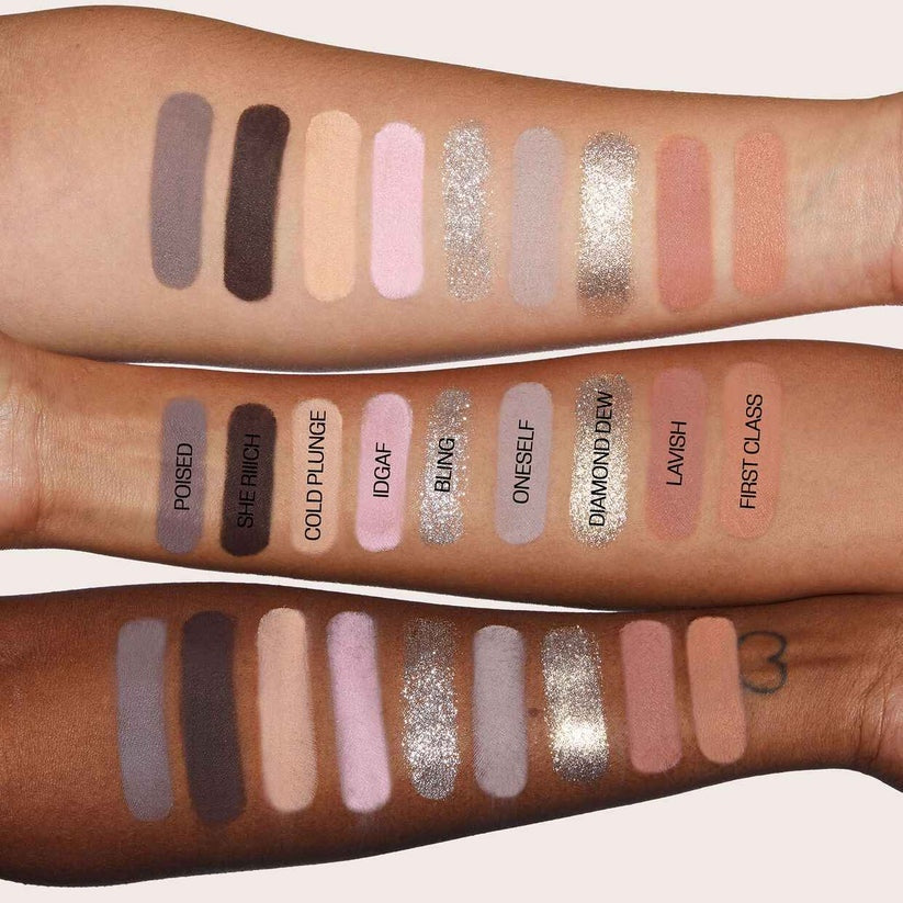 HUDAMOJI Icy Nude Eyeshadow Palette - 18 Color Matte and Shimmer Eye Makeup Kit