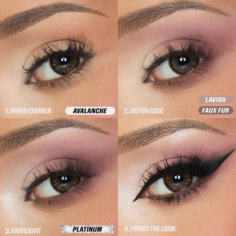 HUDAMOJI Icy Nude Eyeshadow Palette - 18 Color Matte and Shimmer Eye Makeup Kit