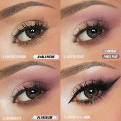 HUDAMOJI Icy Nude Eyeshadow Palette - 18 Color Matte and Shimmer Eye Makeup Kit