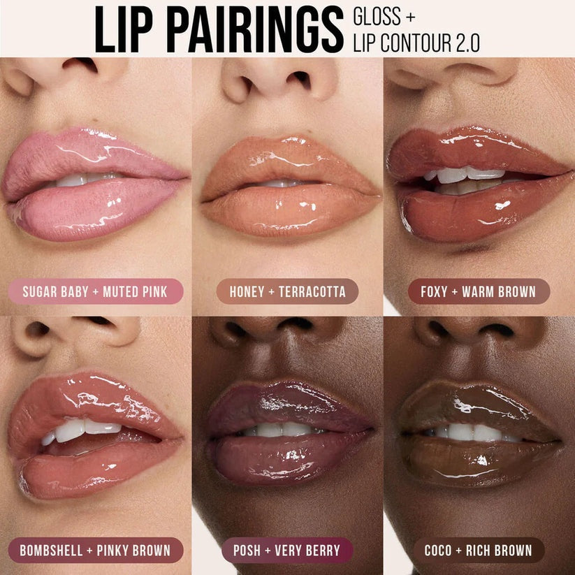 Huda Beauty Faux Filler Lip Gloss - Extra Shine Hydrating Plumping Tint