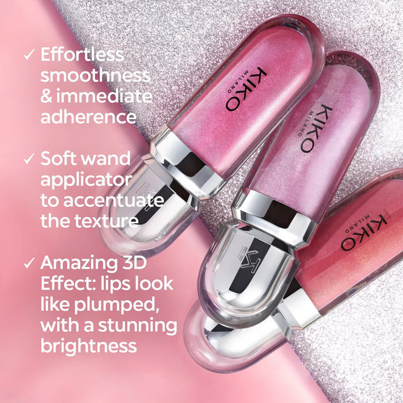 KIKO Milano 3D Hydra Lipgloss - Softening High-Shine Plumping Lip Gloss