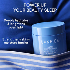 LANEIGE Water Sleeping Mask Masque De Nuit Hydratant – Hydrate Brighten Soften Overnight Facial Skin Care 70mL