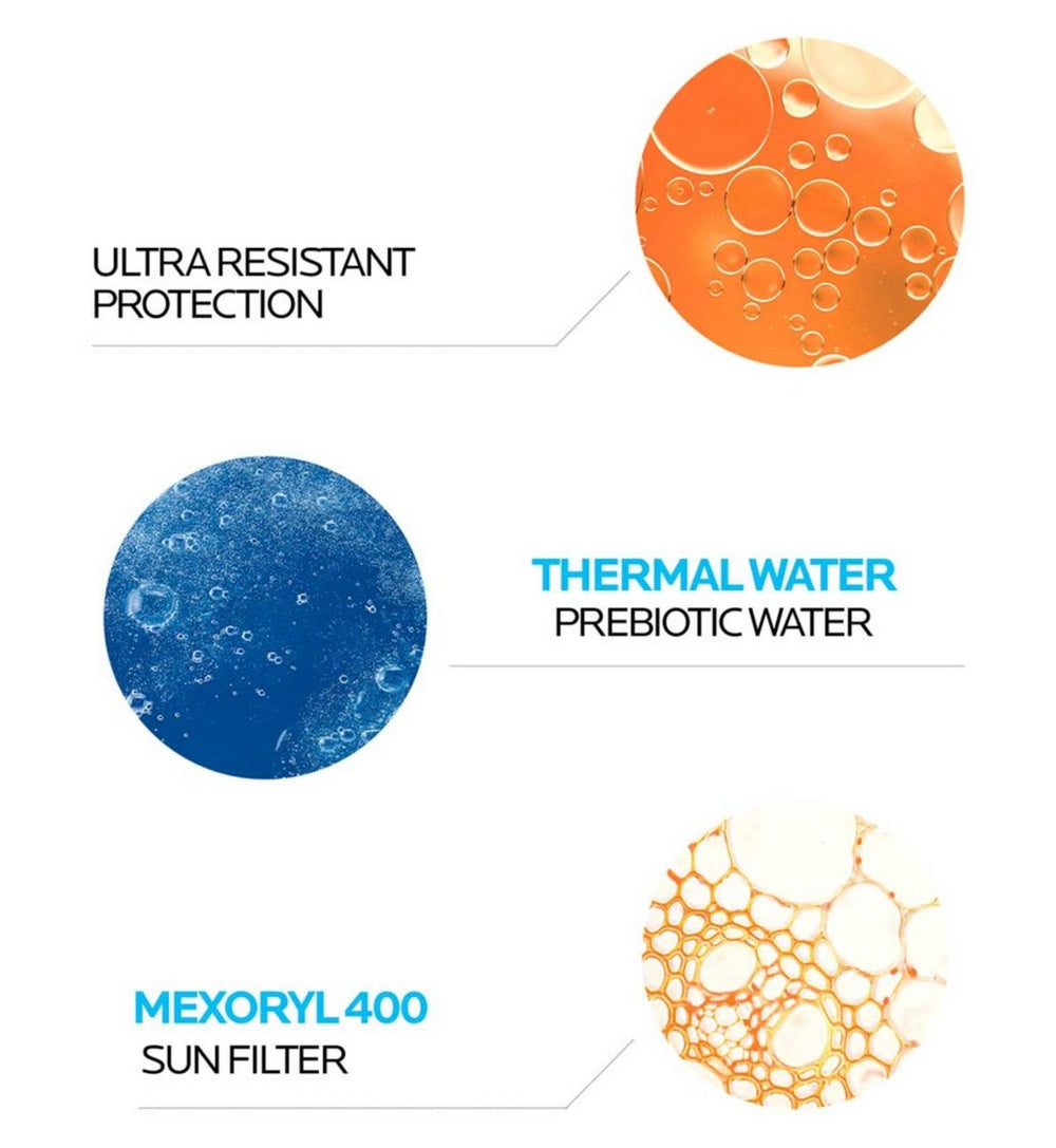 La Roche-Posay Anthelios Invisible Fluid SPF 50+ – Non Shiny Lightweight Fragrance Free Facial Sunscreen 50mL