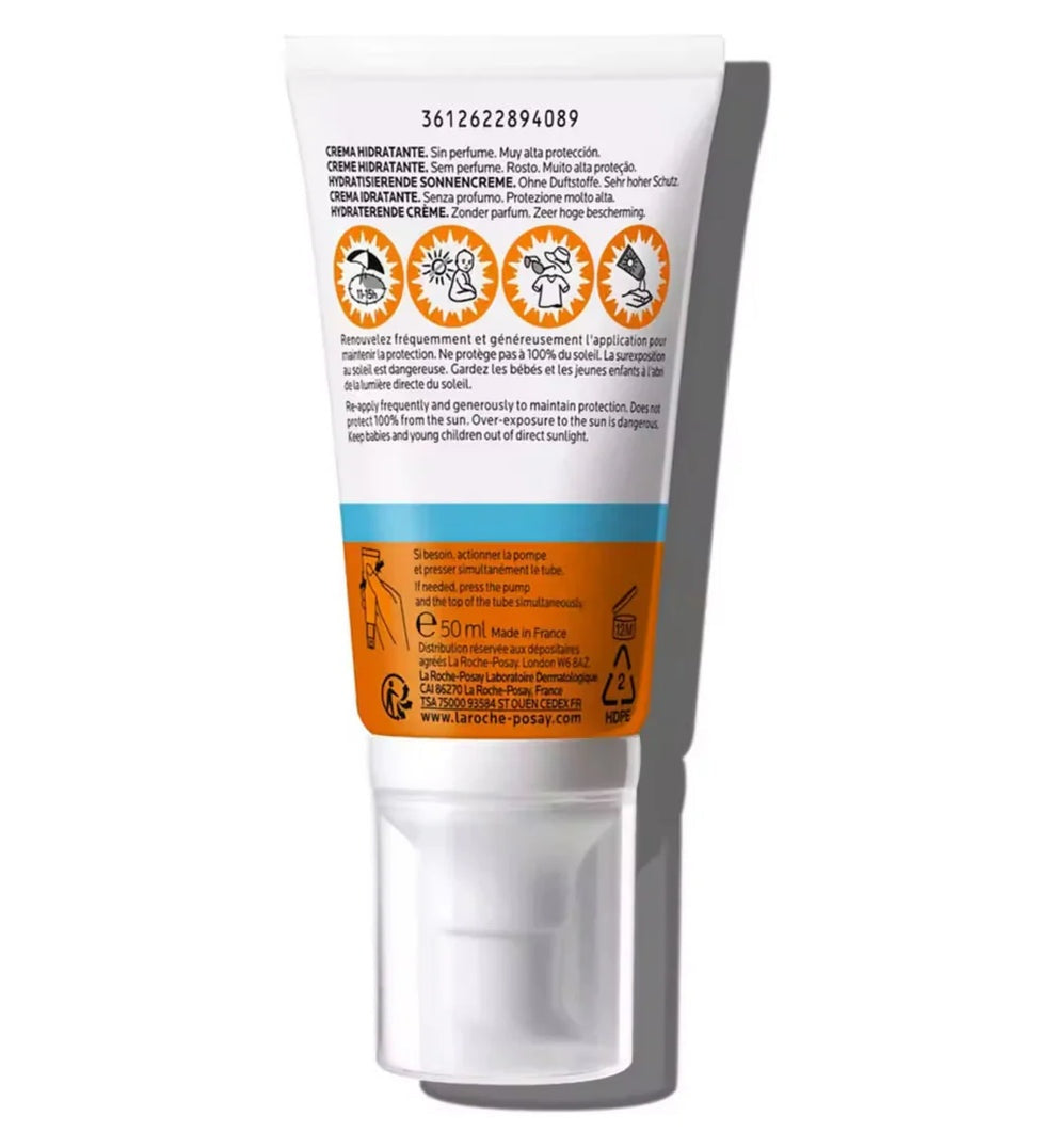 La Roche-Posay Anthelios UVMune 400 Hydrating Cream – Ultra Long UVA Protection SPF 50 Plus Daily Sunscreen 50mL