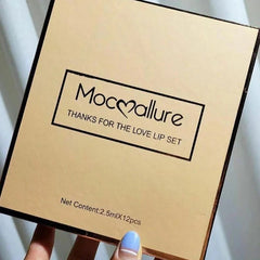 MOCALLURE 12-Piece Matte Lip Gloss Set (12 x 2.5mL) – Long-Lasting Waterproof Liquid Lipstick Gift Kit