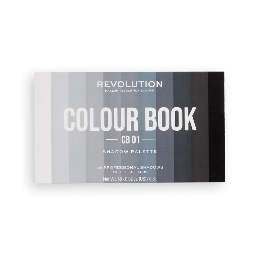 Makeup Revolution Colour Book CB 01 – 48 Shade Matte Shimmer Neutral Eyeshadow Palette 38.4g