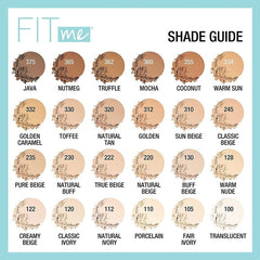 Maybelline New York Fit Me Matte + Poreless Compact Powder - Mattifying Face Powder