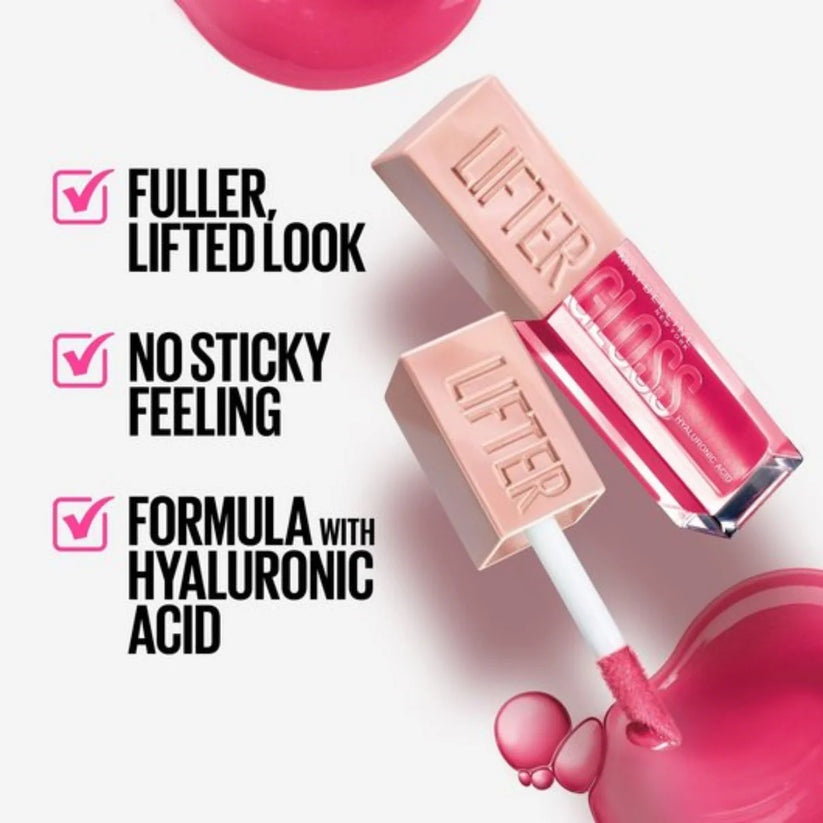 Maybelline New York Lifter Gloss - Hydrating Hyaluronic Acid Lip Gloss 5.4mL
