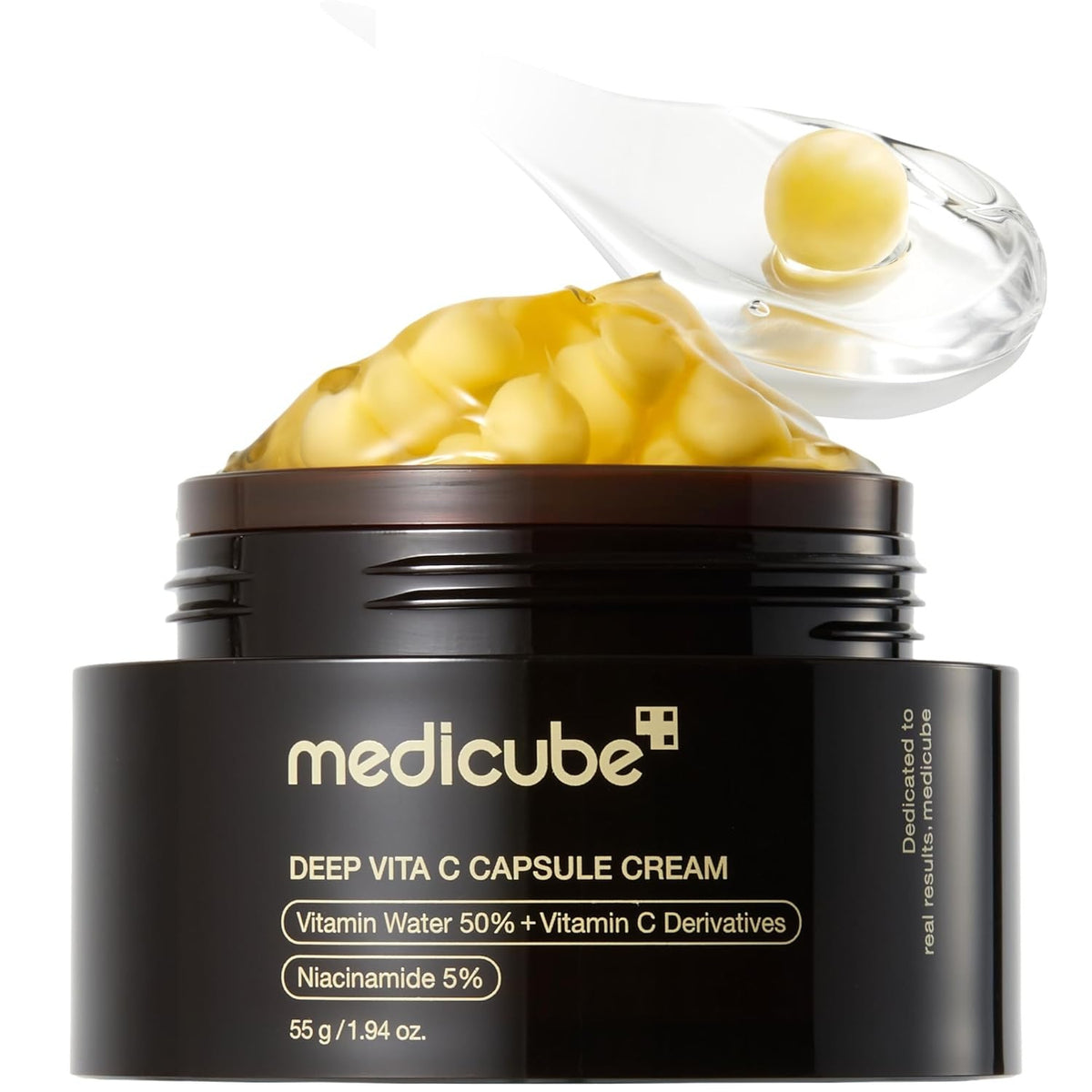 Medicube Deep Vita C Capsule Cream – Brightening Niacinamide 5% Vitamin C Dark Spot Facial Moisturizer 55g