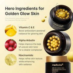 Medicube Deep Vita C Capsule Cream – Brightening Niacinamide 5% Vitamin C Dark Spot Facial Moisturizer 55g