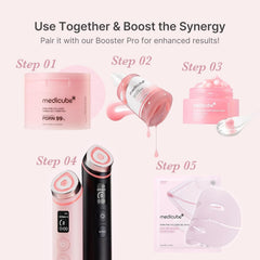 Medicube PDRN Pink Peptide Serum – Firming Elasticity Boosting Rose PDRN Anti Aging Facial Treatment 30mL