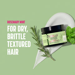 Mielle Organics Rosemary Mint Strengthening Hair Masque – Biotin Pro-Vitamin B5 Deep Conditioning Scalp Treatment 340g