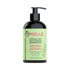 Mielle Organics Rosemary Mint Strengthening Shampoo – Biotin Infused Hair Growth Anti Shedding Cleanser 355mL