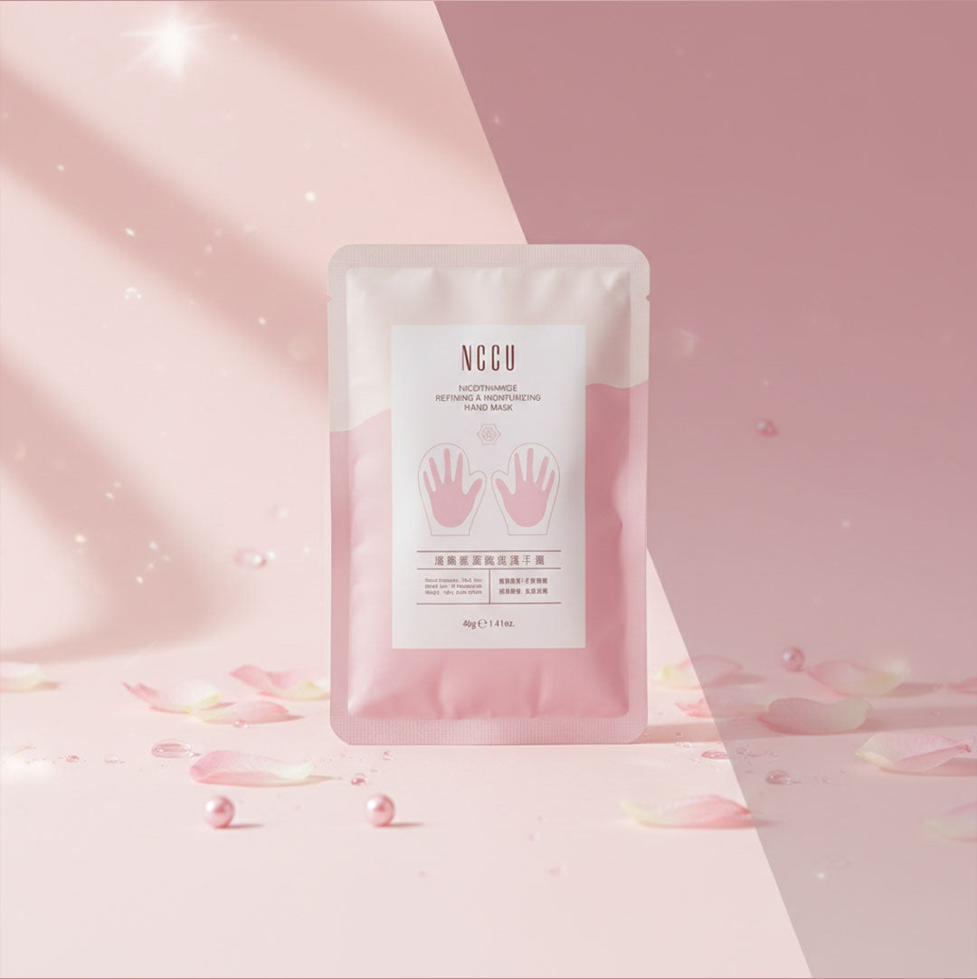 NCCU Nicotinamide Refining and Moisturizing Hand Mask – Brightening and Softening Dry Skin Hand Care Pack 40g