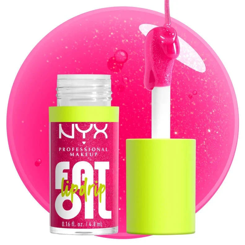 NYX Professional Makeup Fat Oil Lip Drip – High-Shine Hydrating Non-Sticky Tinted Gloss 4.8mL
