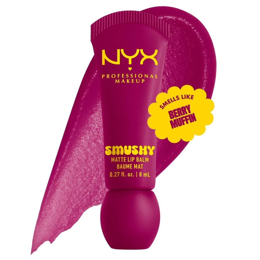 NYX Professional Makeup Smushy Matte Lip Balm – Scented Hydrating Tinted Lip Balm Liquid Crayon 8mL