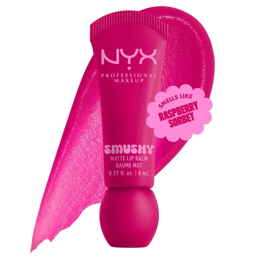 NYX Professional Makeup Smushy Matte Lip Balm – Scented Hydrating Tinted Lip Balm Liquid Crayon 8mL
