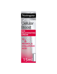 Neutrogena Cellular Boost Eye Rejuvenating Cream – Dark Circles Wrinkles Reducing Retinol Hyaluronic Acid Under Eye Treatment 15mL
