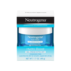 Neutrogena Hydro Boost Gel-Cream Extra-Dry – Fragrance Free Hyaluronic Acid Deep Hydration Facial Moisturizer 48g